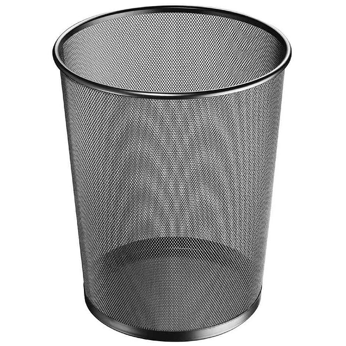 HERLITZ Corbeille à papier Manhattan, 18 litres, noir