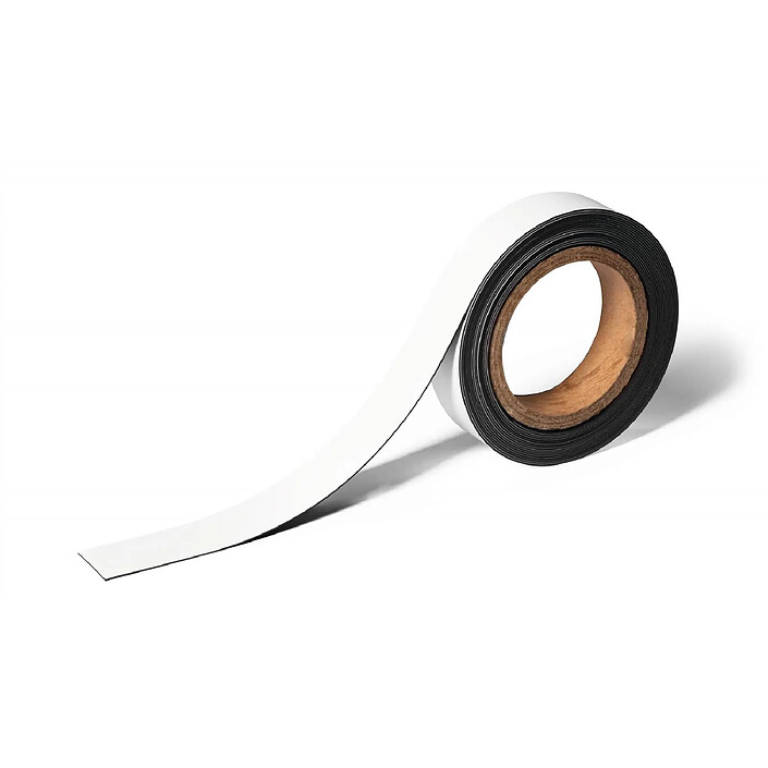 DURABLE Ruban de Marquage Magnétique 30 mm x 5 m Sécable Blanc