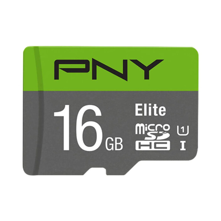 PNY Carte Mémoire MicroSD 100 Mb/s Elite Performance Class 10 16GB Gris