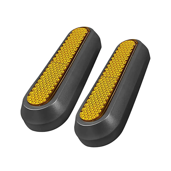 Avis Avizar Catadioptres avec Caches Vis Roue Arrière pour Xiaomi Mi 3 et Pro 2 Jaune