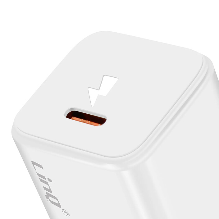 LinQ Chargeur Secteur USB-C Power Delivery 20W Charge Efficace Compact Blanc pas cher