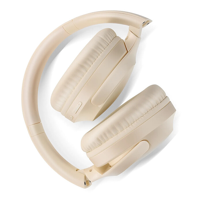 LinQ Casque Audio Bluetooth à Réduction de Bruit Pliable Beige pas cher