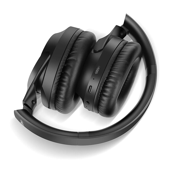 LinQ Casque Audio Bluetooth à Réduction de Bruit Pliable Noir pas cher