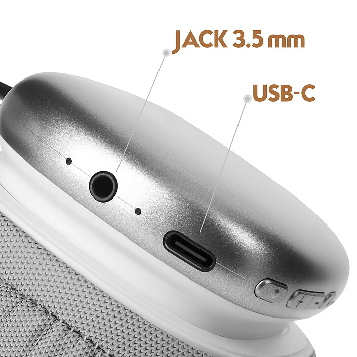 Acheter Avizar Casque Bluetooth Sans Fil Microphone Intégré Argent