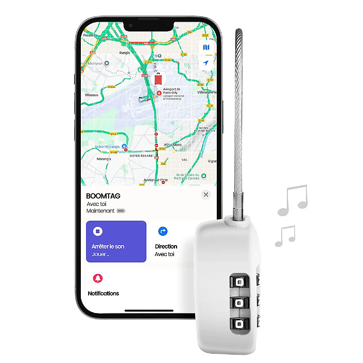 Avis Boompods Cadenas Connecté Airtag Compatible Apple Find My IPX6 Blanc