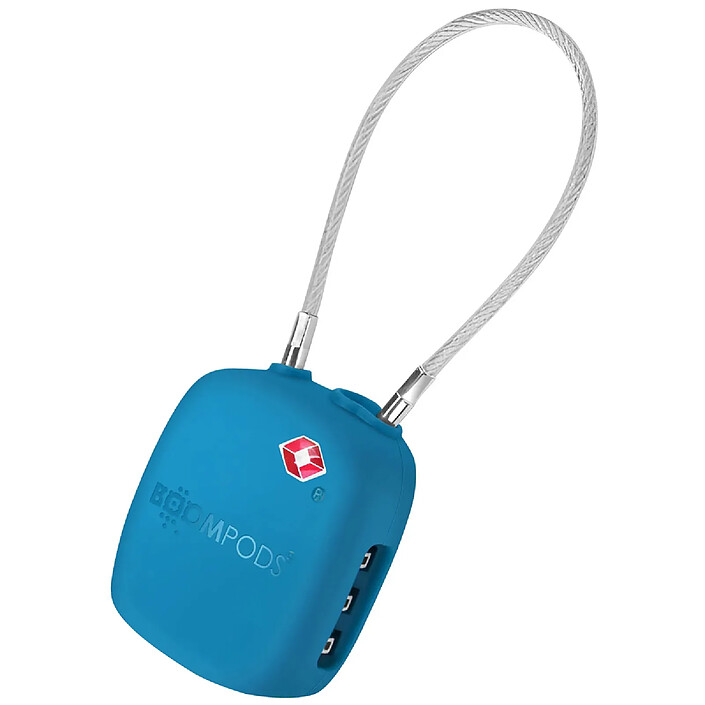 Boompods Cadenas Connecté Airtag Compatible Apple Find My IPX6 Bleu