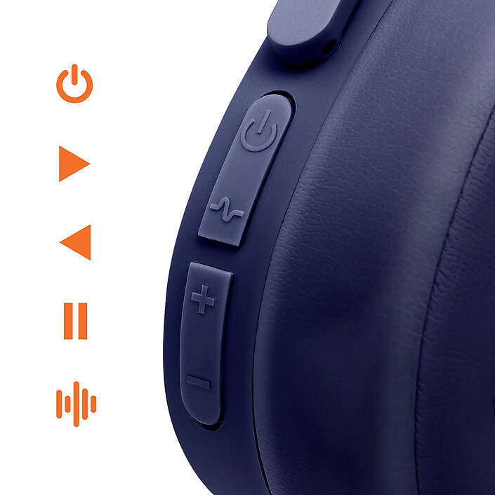 Acheter Avizar Casque Audio Bluetooth à Réduction de Bruit avec Microphone Bleu