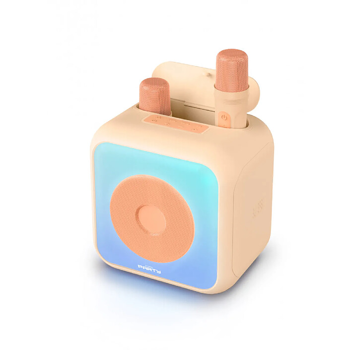 BIGBEN PARTYBTKMP - Enceinte Karaoke avec 2 micros sans fil PARTYBTKMP