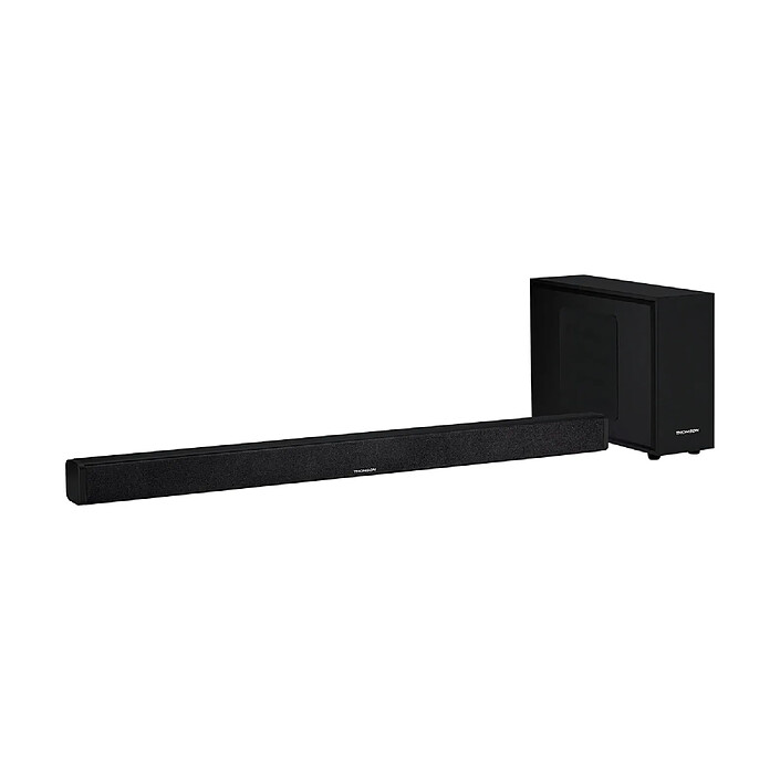 THOMSON Barre de Son Sans Fil Modèle SB250BT avec Caisson de Basses 200W Noir