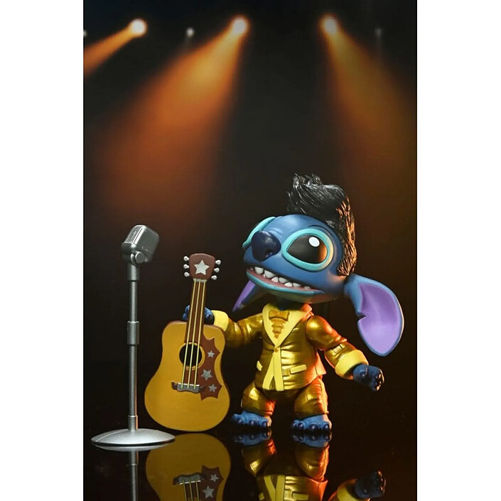 Lilo & Stitch - Figurine Ultimate Gold Suit Elvis Stitch 18 cm pas cher