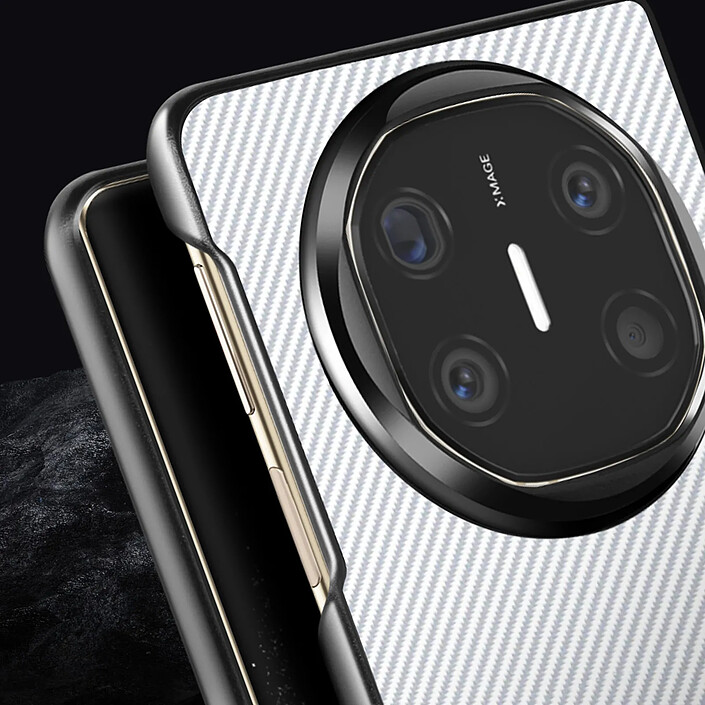 Acheter Avizar Coque Carbone pour Huawei Mate X6 Cuir Tissé Contour Silicone