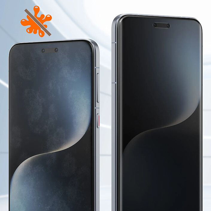 Protection Écran Verre Trempé Anti-Espion Pour IPhone 17 Pro (2 Pièces) - 9H, Anti-Empreintes, Installation Sans Bulles