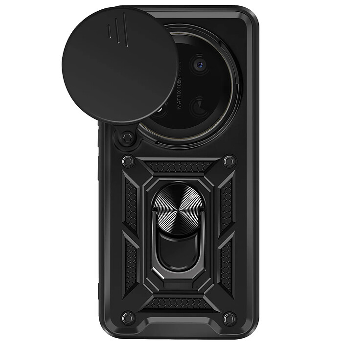 Mayaxess Coque pour Honor Magic 7 Lite Bague Support avec Protection Caméra Noir