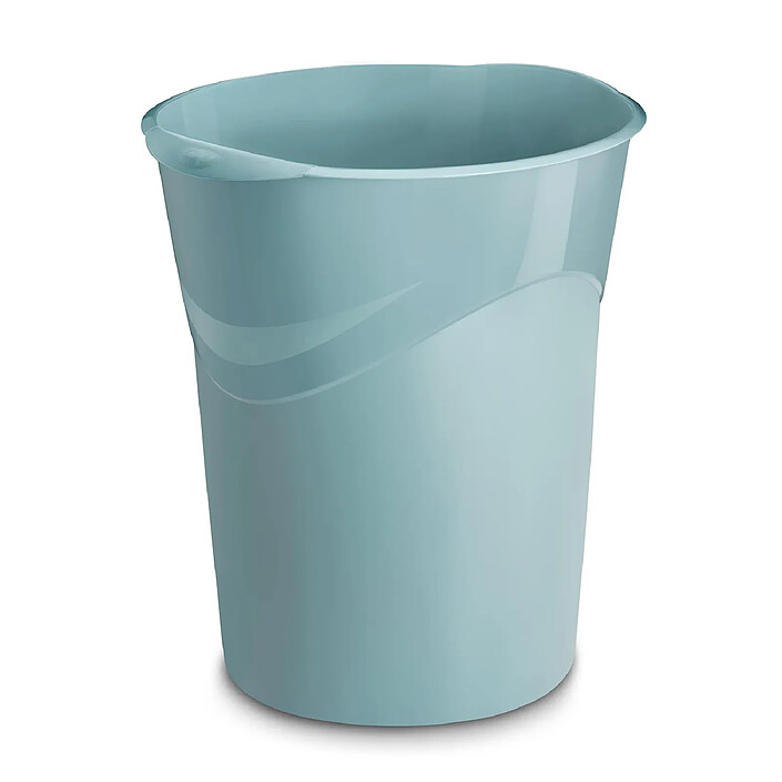 CEP Corbeille à papier plastique Riviera couleur 14L vert menthe