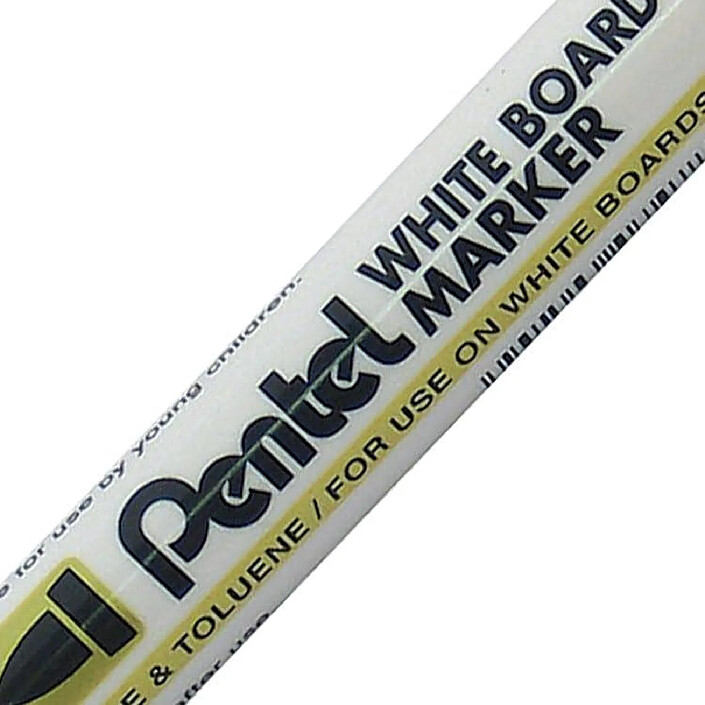PENTEL marqueur pour tableau blanc MW85, pointe ogive, Noir x 12 pas cher