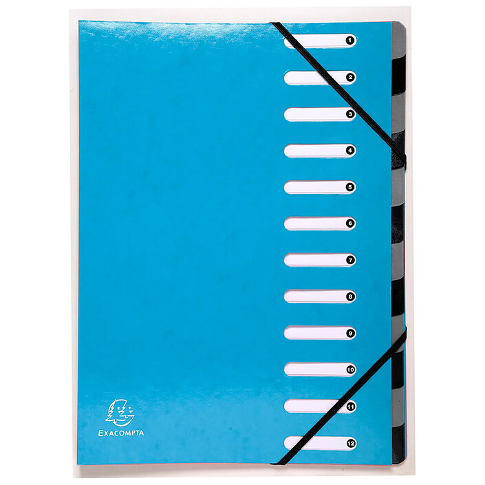 EXACOMPTA Trieur Harmonika 12CP Iderama bleu clair