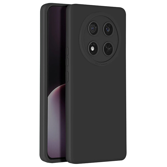 Avizar Coque pour Honor Magic 7 Lite Silicone Lisse Bloc Caméra Protégé Noir pas cher