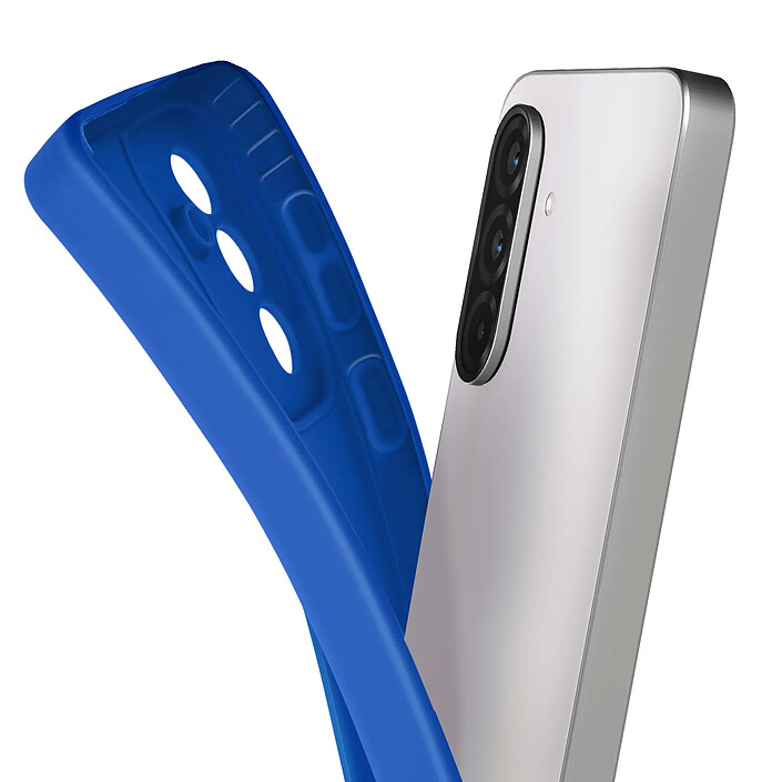 Avis Avizar Coque pour Samsung Galaxy A36 Silicone Lisse Bloc Caméra Protégé Bleu