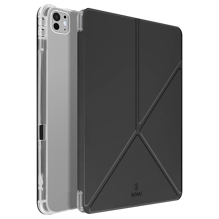 wiwu Étui pour iPad Pro 13'' 2024 Fonction Support et Mise en Veille Noir