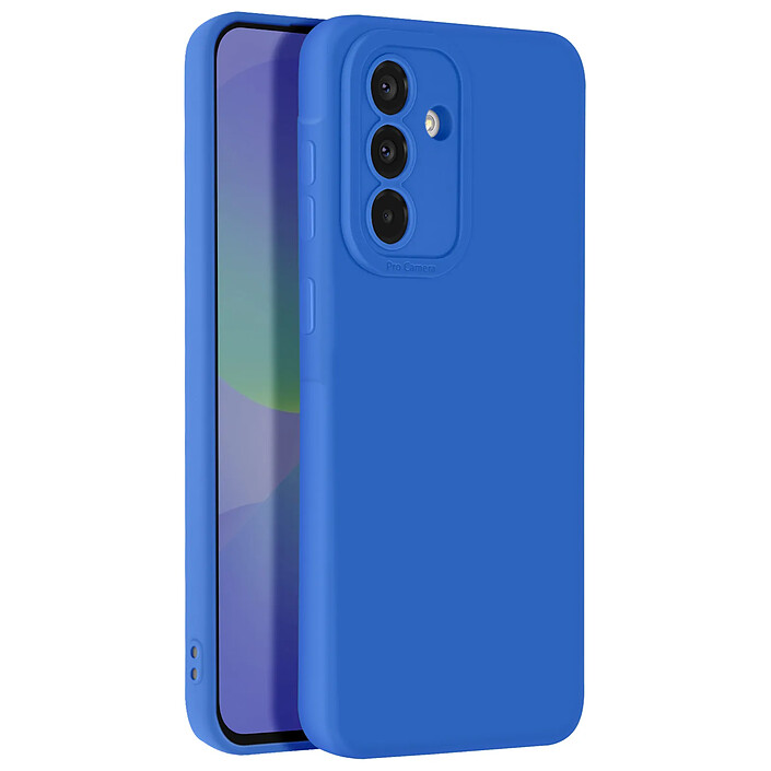 Avizar Coque pour Samsung Galaxy A36 Silicone Lisse Bloc Caméra Protégé Bleu pas cher