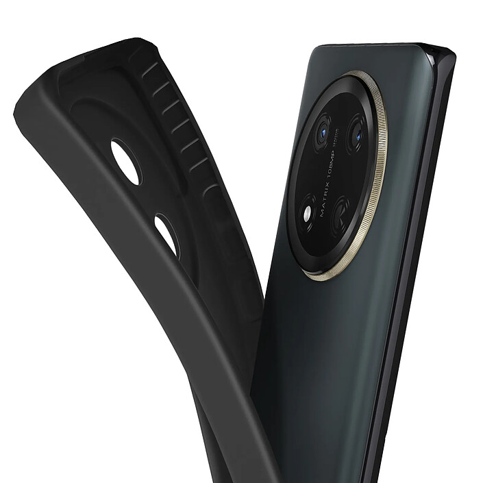 Avis Avizar Coque pour Honor Magic 7 Lite Silicone Lisse Bloc Caméra Protégé Noir