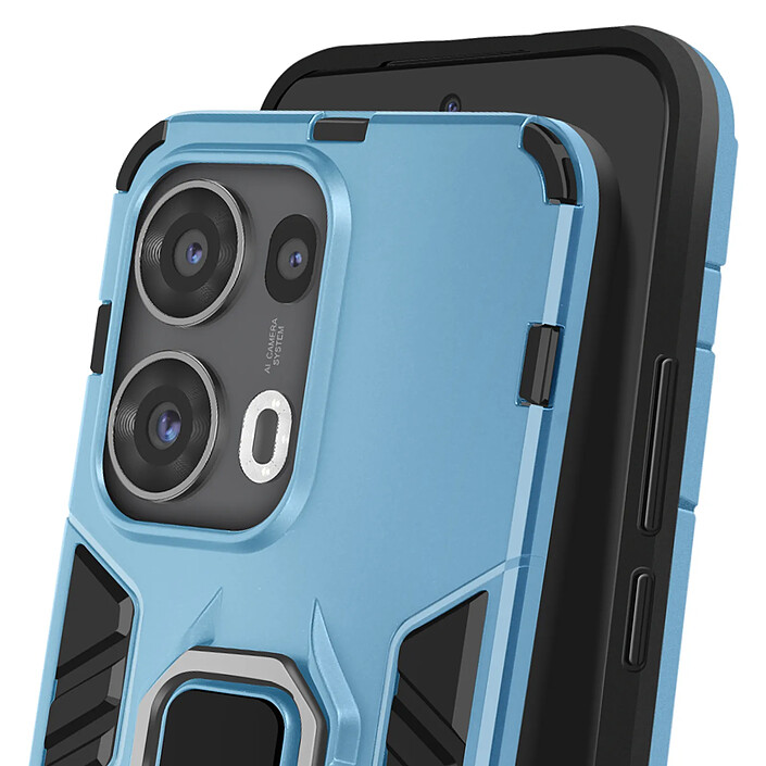 Avis Avizar Coque pour Oppo Reno 13 Pro Anneau Support Antichoc Bleu