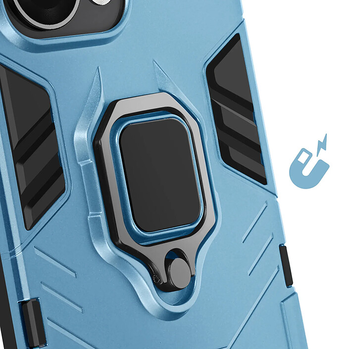 Acheter Avizar Coque pour Oppo Reno 13 Pro Anneau Support Antichoc Bleu