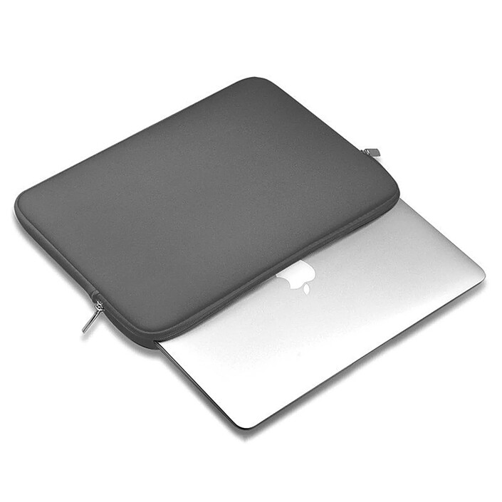 Evetane Housse de protection zippé Gris anthracite compatible MacBook Air / Macbook Pro 13