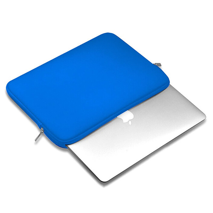 Evetane Housse de protection zippé Bleue compatible MacBook Air / Macbook Pro 13