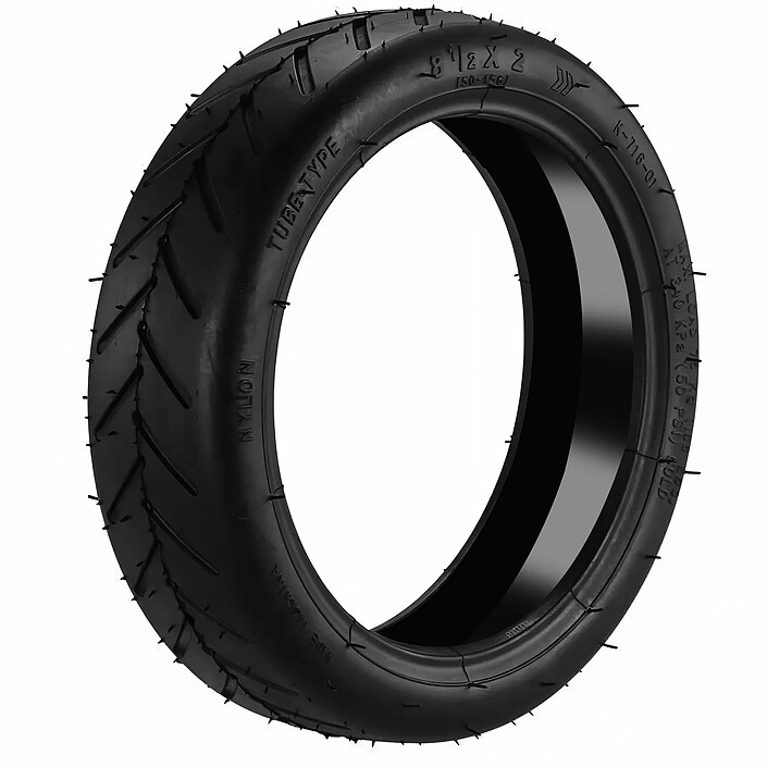 Avizar Pneu Tubeless 8,5 x 2 pour Trottinette Xiaomi avec Gel Anti-crevaison Noir
