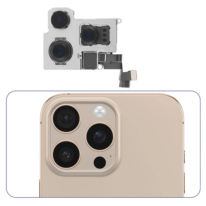 Avis Relife Caméra Arrière pour iPhone 16 Pro Max Noir