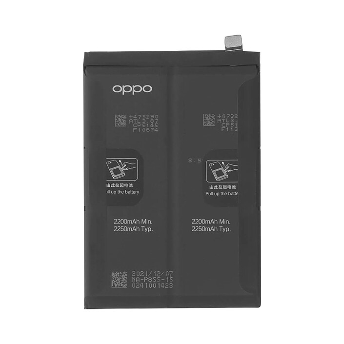 Oppo Batterie Interne pour Oppo Reno 6 Pro 4500mAh Original Blanc