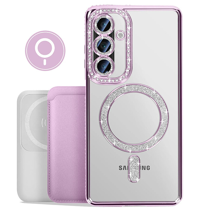 Acheter Avizar Coque Diamant pour Samsung Galaxy A26 MagSafe Contour Strass Violet