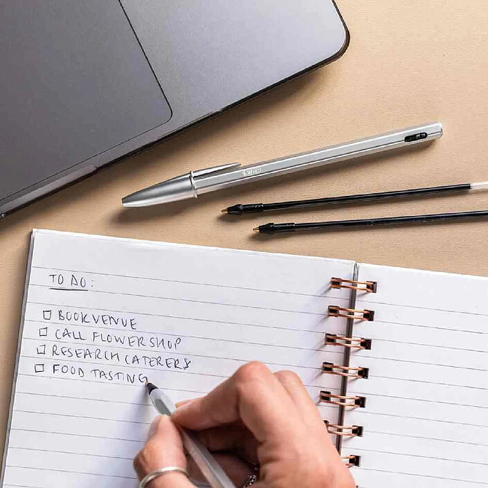 Avis BIC Etui de 3 Recharges pour Stylo Bille Cristal Re’New Pointe Moyenne Noire x 3