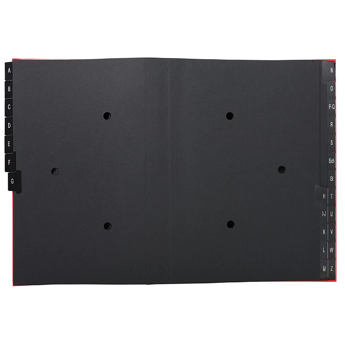 Avis EXACOMPTA Trieur rigide Economique Ordonator 24 compartiments alphabétiques- 24x34cm - Rouge