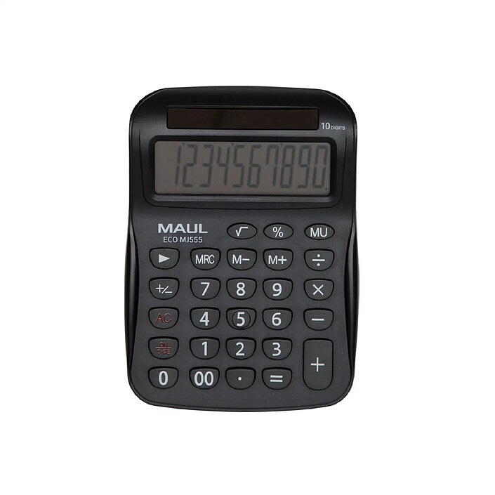 MAUL Calculatrice de bureau ECO MJ 555, 10 chiffres noir