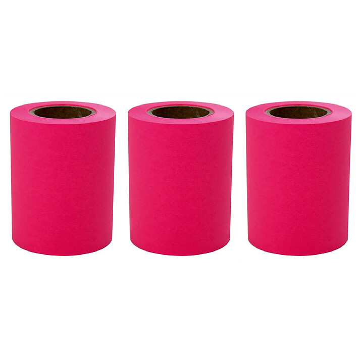 RNK Rouleau de recharge de notes adhésives, rose x 3