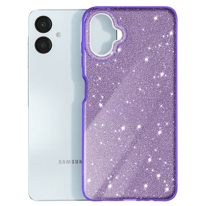 Avizar Coque à Paillettes pour Samsung Galaxy A06 Antichoc Scintillant pas cher