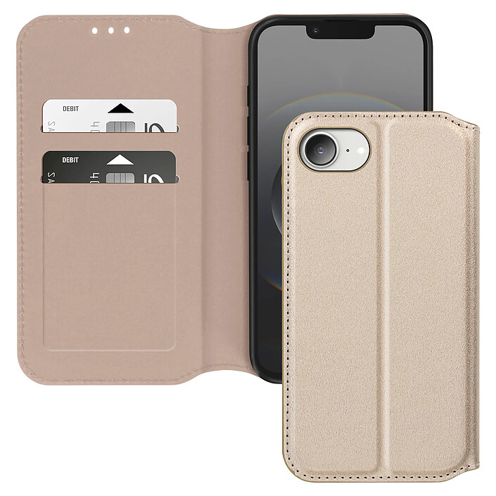 Avizar Étui Portefeuille pour iPhone 16e Classic Series avec Fonction Support Vidéo