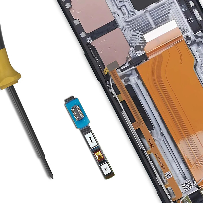 Acheter Clappio Lecteur d'empreinte digital pour Sony Xperia 1 II / Xperia 10 II Noir