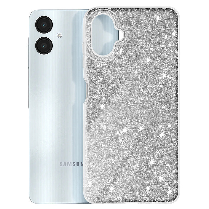 Avizar Coque à Paillettes pour Samsung Galaxy A06 Antichoc Scintillant pas cher