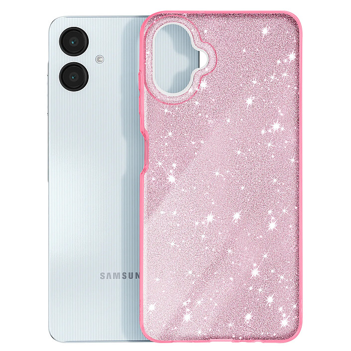 Avizar Coque à Paillettes pour Samsung Galaxy A06 Antichoc Scintillant pas cher