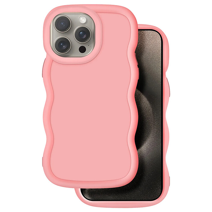 Avis Avizar Coque pour iPhone 15 Pro Silicone Antichoc série Candy Rose