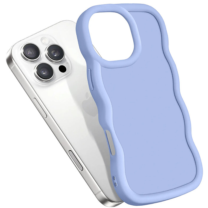 Avizar Coque pour iPhone 16 Pro Silicone Antichoc série Candy Lavande pas cher