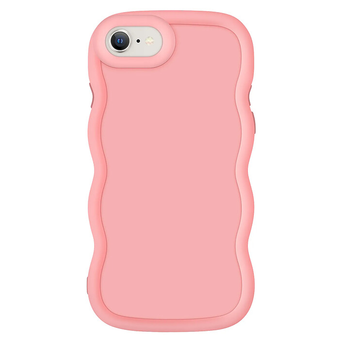Avizar Coque pour iPhone 7, 8, SE 2020 et SE 2022 Silicone Antichoc Rose