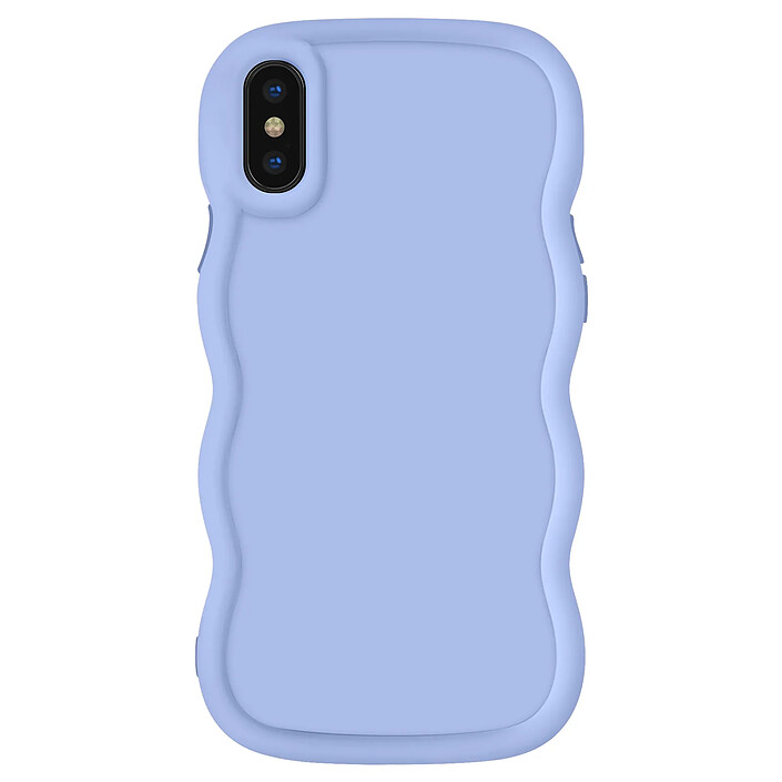 Avizar Coque pour iPhone X et XS Silicone Antichoc série Candy Lavande