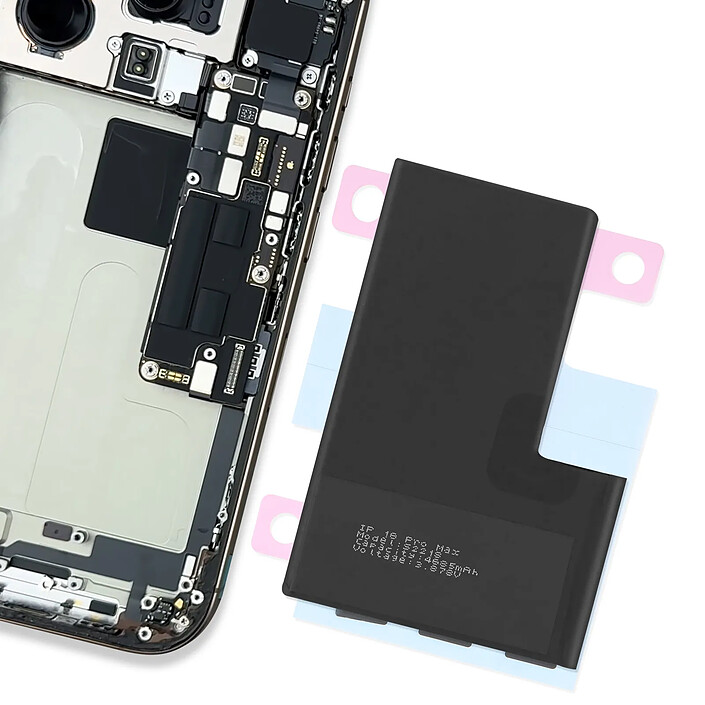 Avis Clappio Adhésif Batterie pour iPhone 16 Pro Max Fixation solide Transparent