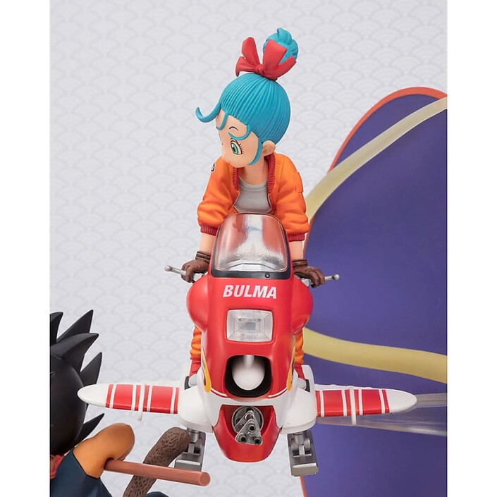 Dragon Ball - Statuette Figuarts ZERO Son Goku & Bulma 18 cm pas cher