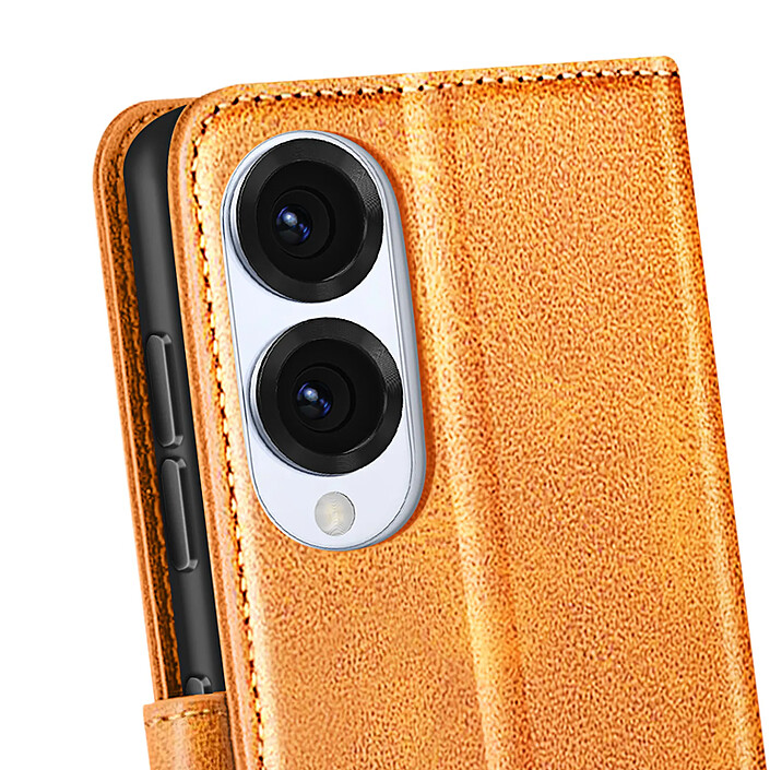 Acheter Avizar Étui pour Samsung Galaxy S25 Edge Clapet avec Dragonne Jaune