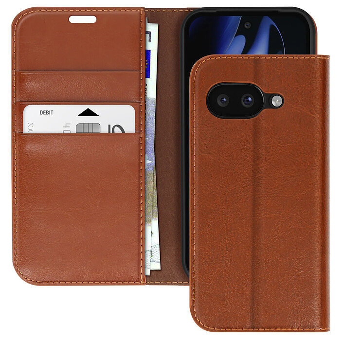 Avizar Housse Cuir pour Google Pixel 9a Portefeuille et Support Vidéo